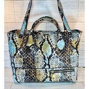 Steven by Steve Madden Multi Color Snakeskin Print Ex- Large Tote Bag